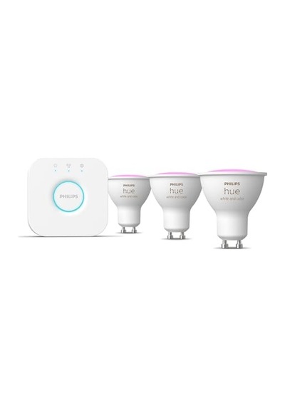 Philips Huewca 4.2w Gu10 Renkli Spot Akıllı Ampul 3'lü Başlangıç Seti