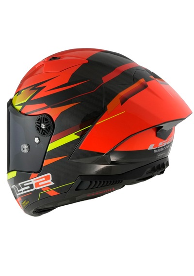 Ls2 Thunder Karbon Gp Aero Fıre Full Face Motosiklet Kaskı Kırmızı -  Siyah