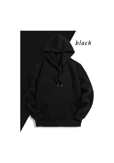 Nevermind Oversize Hoodie Grafik El Çizimi Baskılı Unisex Kapüşonlu Sweat Siyah