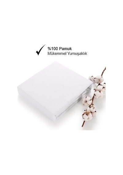 Vionel Home%100 Pamuk, Full Kenar Fitted Sıvı Geçirmez,tek, Çift Kişilik Bebek Yatak Koruyucu Çarşaf Alez 90x190