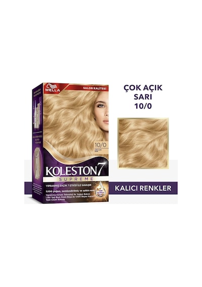 Koleston Supreme Kit Saç Boyası 10/0 Çok Açık Sarı