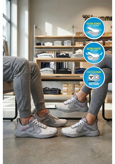 Hummel Gümüş Fileli Hafif Esnek Unisex Spor Ayakkabı 900897 Hml Solar Performance Iı