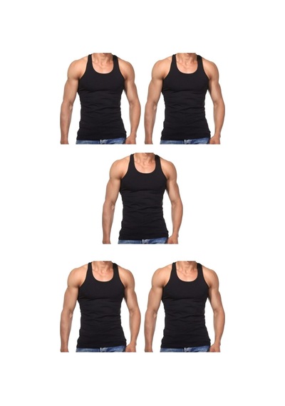 5 Adet Erkek Slim Fit Likralı Penye Sporcu Rambo Atleti 001