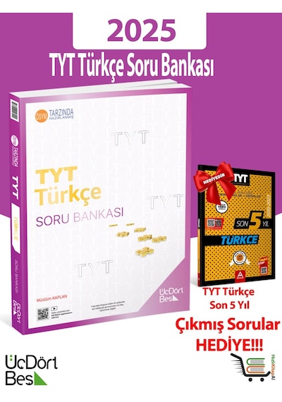 345-2025 Model Tyt Türkçe Soru Bankası Çıkmış Sorular Hediyeli