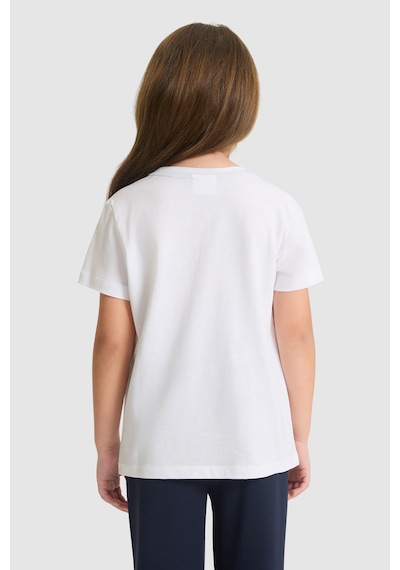 U.S. Polo Assn.  Kız Çocuk Beyaz Tişört 50325697-vr013