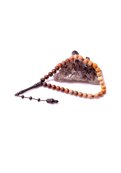 Küre Kesim Karma Ağaç Tesbih - 10 Mm - Taş Sandığı