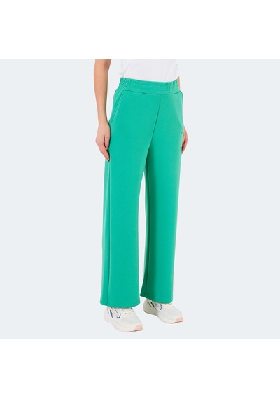 Slazenger VILLE Kadın Cepli Bol Paça Yeşil Eşofman Altı