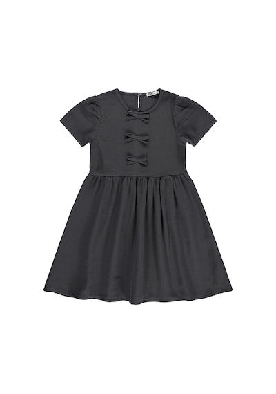 Civil Girls Fiyonklu 6 -9 Yaş Elbise  - Gri 26395356226S1