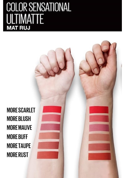 Maybelline New York Color Sensational Ultimatte Mat Ruj 599 More Mauve