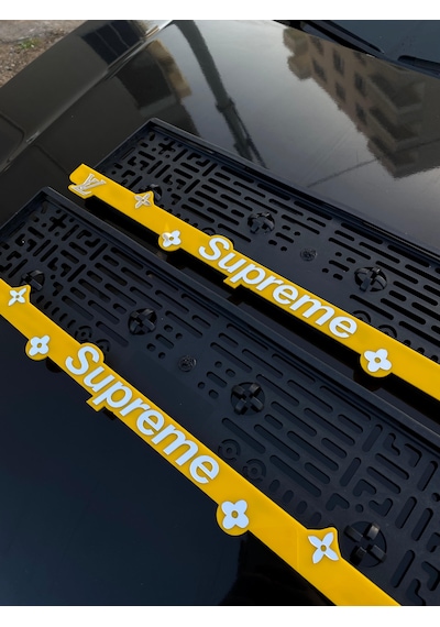 Supreme Plakalık 2'li Oto Araba Aksesuar