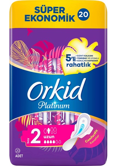 Orkid Platinum Hijyenik Ped Ultra Uzun 20'li