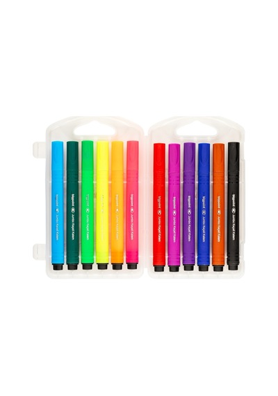 Bigpoint Jumbo Üçgen Keçeli Kalem 12'li Set Plastik Kutulu X 6'lı Paket
