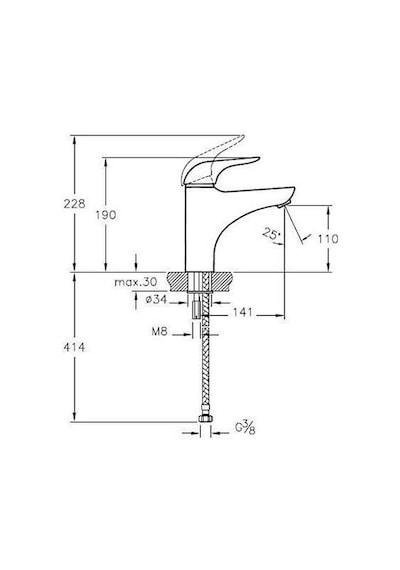 Artema Ares Büyük Large Lavabo Bataryası A41632 Banyo Armatürü