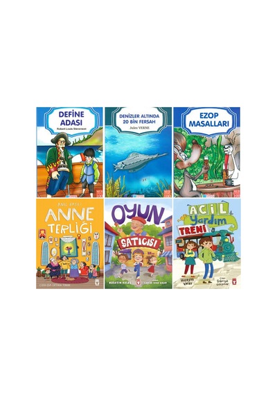 1.2.ve 3.sınıf Anne Terliği, Oyun Satıcısı,acil Yardım Treni,6 Kitaplık Set