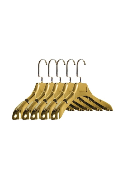 Ceket Askısı 38 Cm Gold Plastik Bluz Elbise Kıyafet Askısı Ev Tipi 3 Adet Diğer