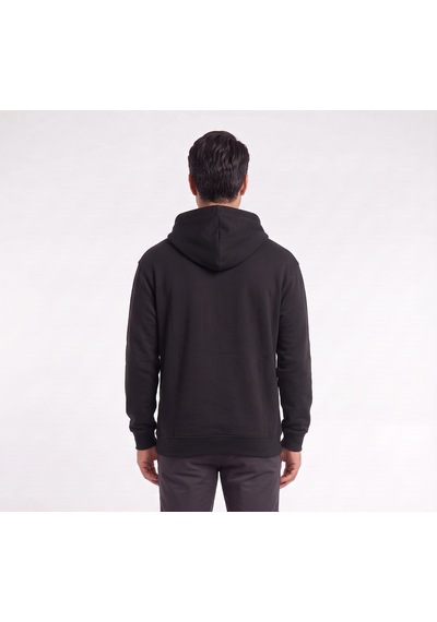 Blow Up 13 Baskılı Kapüşonlu Siyah Erkek Sweatshirt 11931