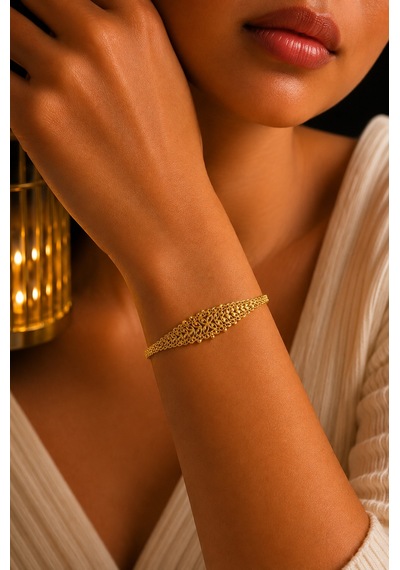 Aks Gold 14 Ayar Altın Muhteşem Şehrazat Bileklik 4,56 Gram 19 Cm
