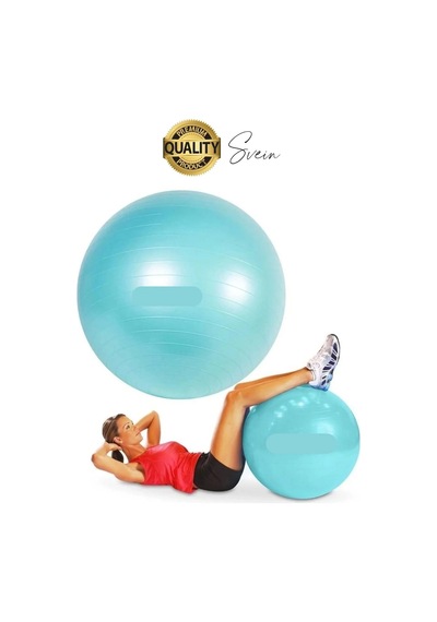 Svein 65 Cm Yoga Pilates Topu Ve Şişirme Pompası Hediye Denge Egzersiz Aerobik Jimnastik Reformer Spor Set