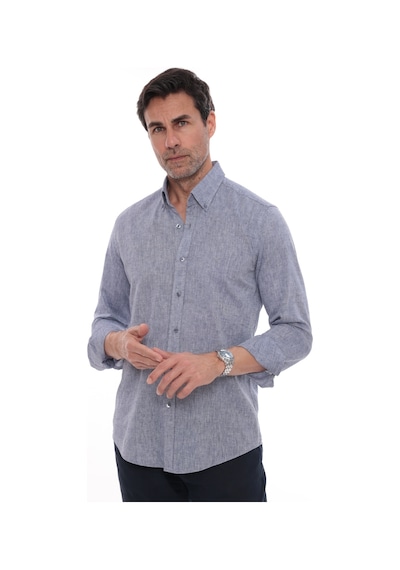 Slim Fit Uzun Kol Yaka Düğmeli Nefes Alan Keten Hediye Kutulu Erkek Gömlek Fs-004548 - İndigo-3228 Indigo Slim Fit Uzun Kol Yaka Düğmeli Nefes Alan Keten Hediye Kutulu Erkek Gömlek Fs-004548 - İndigo-3228 Indigo
