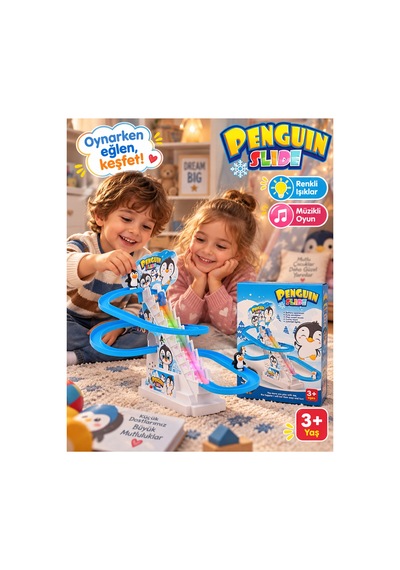 Dön Dolaş Penguen Merdiven Small Işıklı Müzikli - 922840751