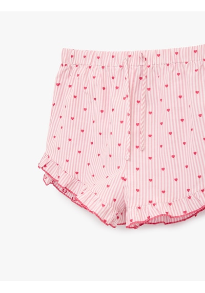 Koton Rahat Kalıp Yüksek Bel Kalp Desenli Şort Pijama Altı Pembe Desenli 6slk80002mw Pembe Desenli Koton Rahat Kalıp Yüksek Bel Kalp Desenli Şort Pijama Altı Pembe Desenli 6slk80002mw Pembe Desenli
