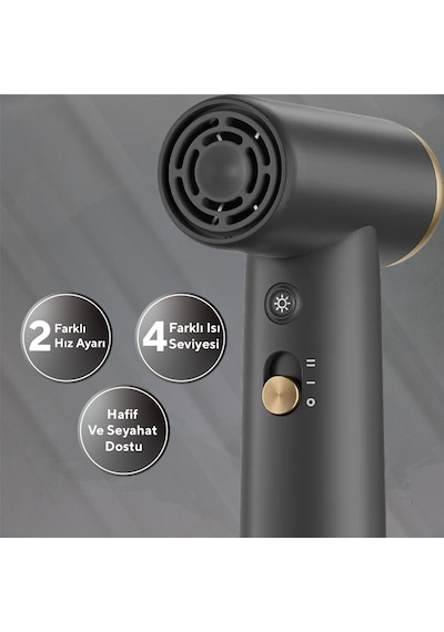 Kumtel Mini Saç Kurutma Makinesi Siyah Hhd-09