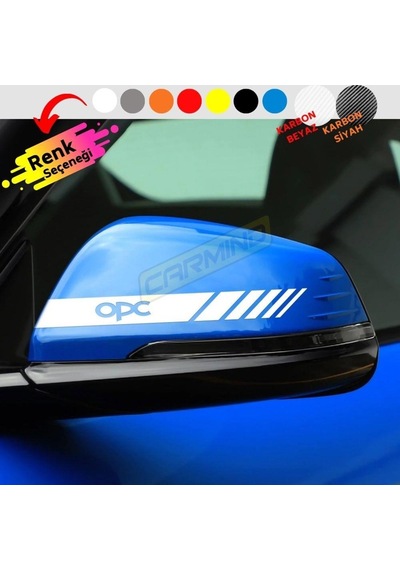Carmind Araba Yan Ayna Şerit Sticker (2 Adet)