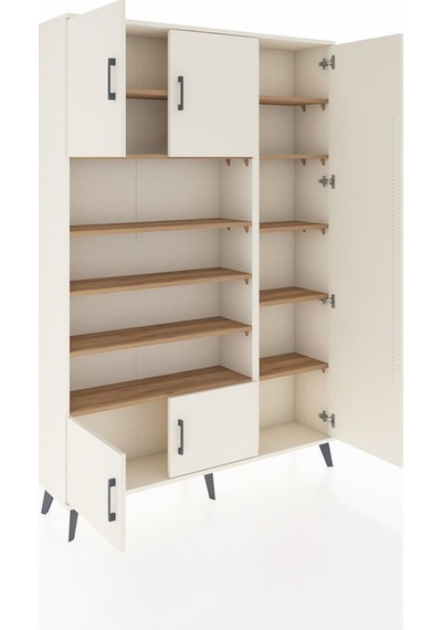 Arges Dolap 11 Raflı 5 Kapaklı 132x30x195 Aytaşı-aytaşı/çam Aytaşı Arges Dolap 11 Raflı 5 Kapaklı 132x30x195 Aytaşı-aytaşı/çam Aytaşı