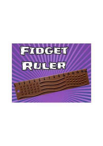 Alvera Dokunsal Fidget Cetveli 3d Baskı Kabartmalı Stres Ve Odaklanma Oyuncağı - Kahverengi