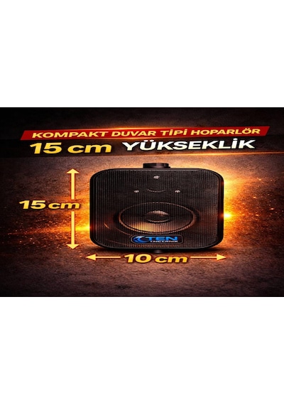 Ten, 9 Hoparlörlü Anfi Ses Sistemi Mağaza, Cafe Ve Restoran İçin Small Paket