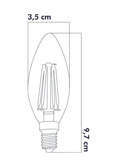 E14 220v 6w 4000k Filament Led Ampul 5'li Erd-282