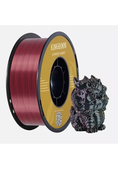 Kingroon 3 Renk Altın - Fuşya - Siyah Pla Silk Filament 1.75 Mm 1000gr