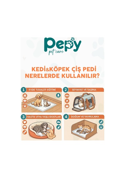 60x90 Hijyenik Tuvalet Eğitim Pedi 30'lu 4 Paket 120 Adet