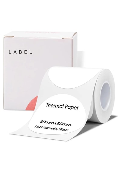 Zuidid 50 X 50 Mm Lamine Termal Etiket Oval 150 Adet - Phomemo