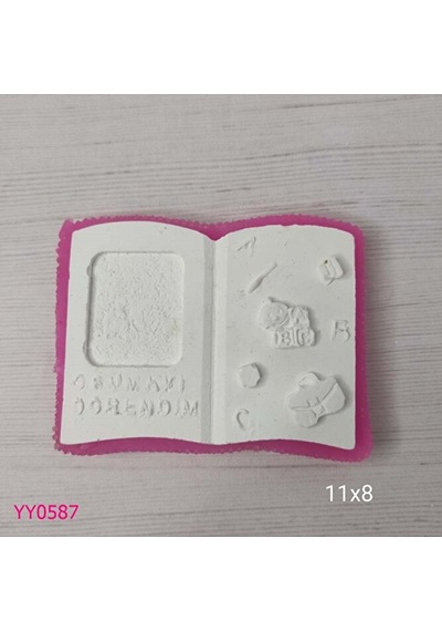 Yy0587 Canım Öğretmenim Kitap Sayfası Silikon Kalıp