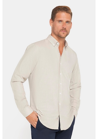 Tudors Erkek Slim Fit Dar Kesim Uzun Kollu %100 Pamuk Keten Doku Düğmeli Yaka Taş Renk Gömlek-26907 Taş Tudors Erkek Slim Fit Dar Kesim Uzun Kollu %100 Pamuk Keten Doku Düğmeli Yaka Taş Renk Gömlek-26907 Taş