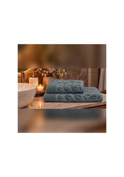 Nurpak 2'li Banyo Seti - Yasmina Tekstil %100 Pamuk Çok Renkli - 936095836 Çok Renkli
