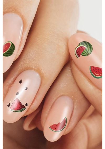 Lexroo Karpuz Tırnak Dövmesi, Tırnak Tattoo, Nail Art, Tırnak Sticker