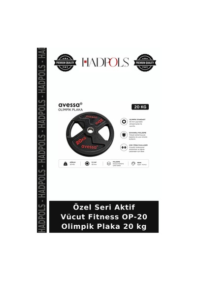 Özel Seri Aktif Vücut Fitness Op-20 Olimpik Plaka 20 Kg