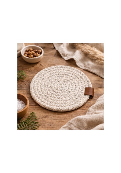 Natural Luxe Hasır Bardak Altlığı 6 Lı Set Diğer