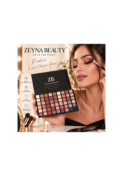 54'lü Far Paleti Yüksek Pigment Mat & Sedefli Göz Far Paleti Çok Renkli - 626020891 Diğer