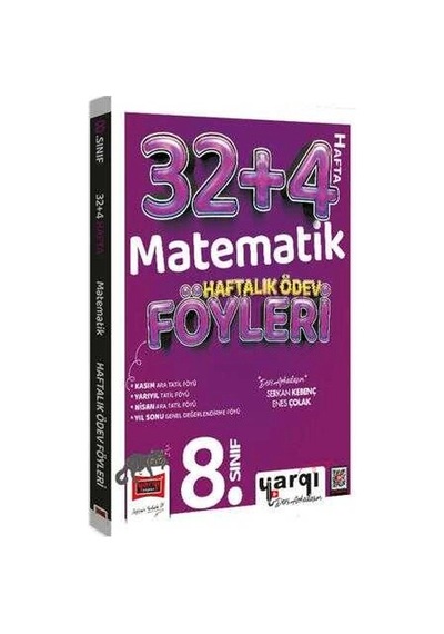 8. Sınıf Matematik 32+4 Haftalık Ödev Föyleri