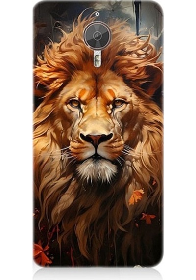General Mobile Gm 5 Plus Uyumlu Yorgun Savaşçı Aslan Desenli Silikon Kılıf