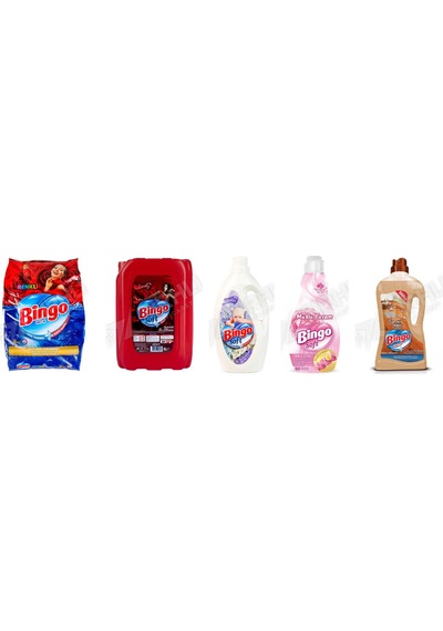 Bingo Renkli Ler 6 Kg + Yumuşatıcı Soft 5 L+ Soft 3lt + Soft 1440ml + Ahşap Temizleyici 1lt 5'li Set Diğer