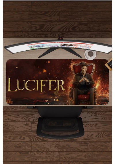 Lucifer V1 90x40 Xxl Gaming Kauçuk Kaymaz Taban Mouse Pad Fare Altlığı
