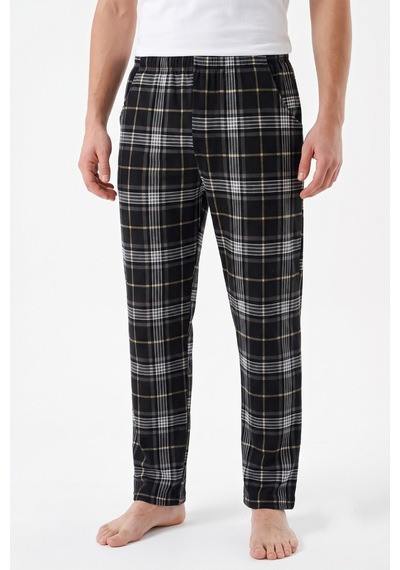 İki Yıldız Erkek Tek Penye Pijama Alt Bgl-st05657 Siyah