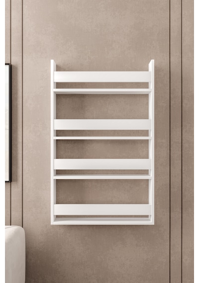 Afilli Montessori Çocuk Odası Kitaplığı Mdf Kitaplık 10x74x120 Cm Beyaz