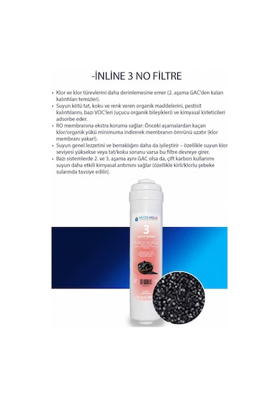 WaterMelon Kapalı Kasa 12 Inç Inline Su Arıtma Cihazı Filtresi 5 Aşamalı NSF'Lİ Vontron Membranlı Set