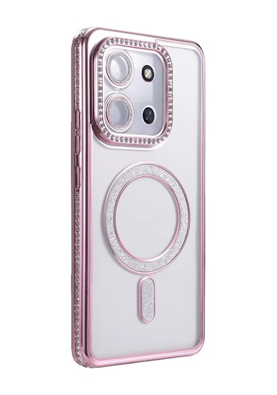 Newface Xiaomi Redmi 15c 4g Joke Simli Magneticsafe Kılıf - Pembe