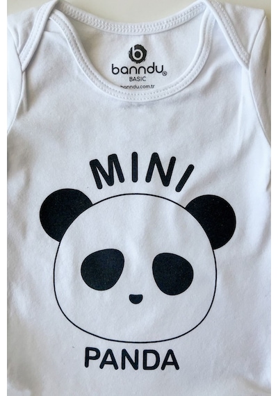 Banndu Bebek Body - Mini Panda Beyaz